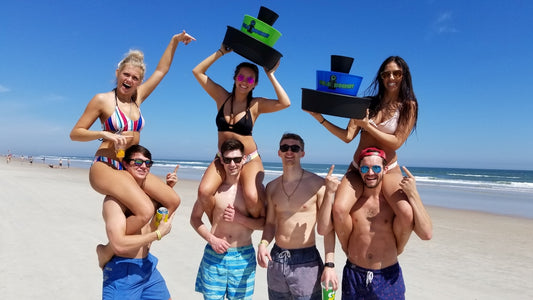 BulziBucket Bag Toss Game | Blue & Black