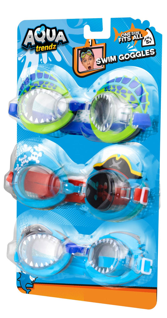 3 Pack Assorted Boys' Goggles
