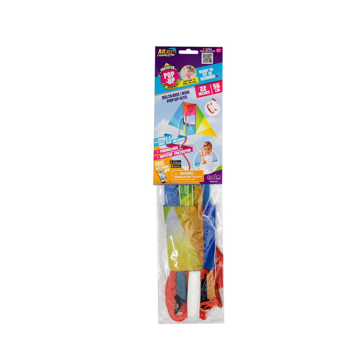 Kites Ready 2 Fly Delta Box Mini Nylon Pop Up Kite