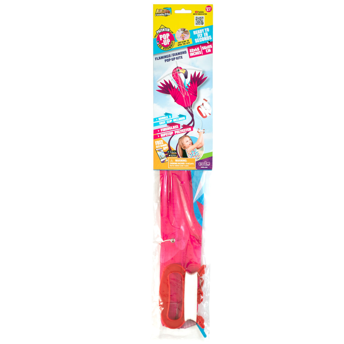 Kites Ready 2 Fly Flamingo Shape Pop Up Kite