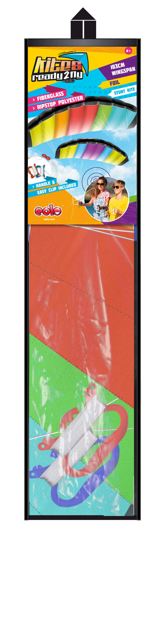 Pop Up Parafoil Kite - Rainbow Multi