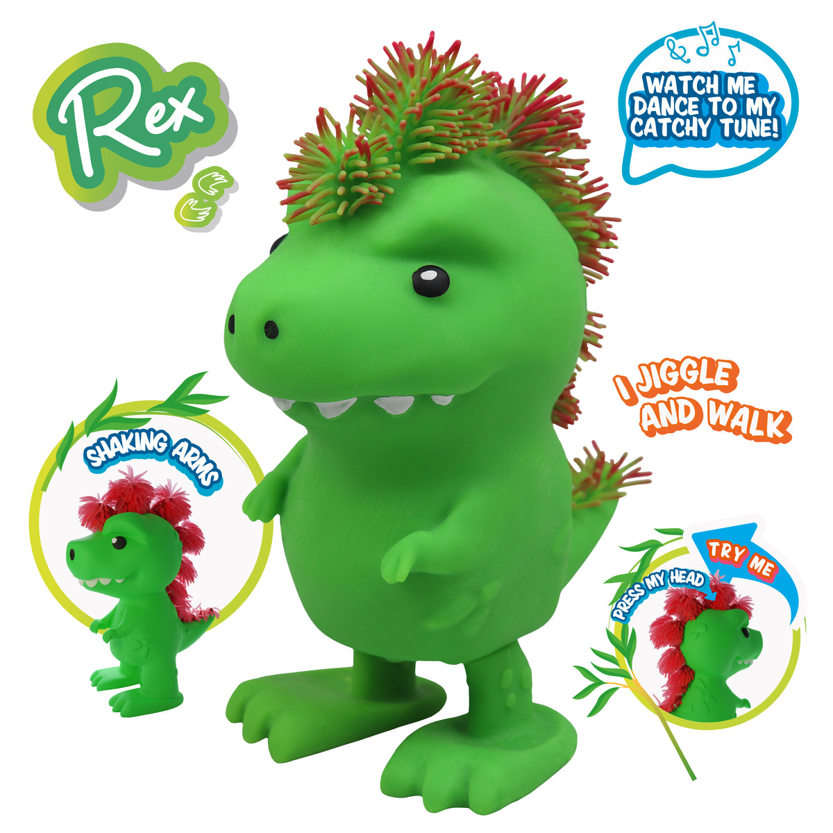 Jiggly Pets Dancing Rex Dino Toy