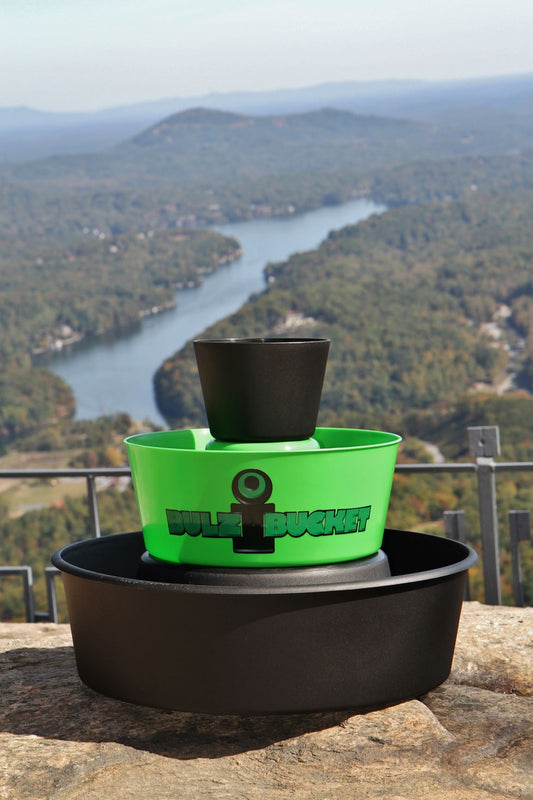 BulziBucket Bag Toss Game | Green & Black