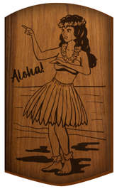 Hula Wooden Ring Toss Game