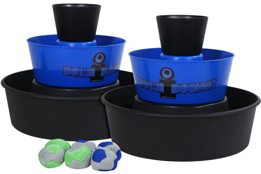 BulziBucket Bag Toss Game | Blue & Black
