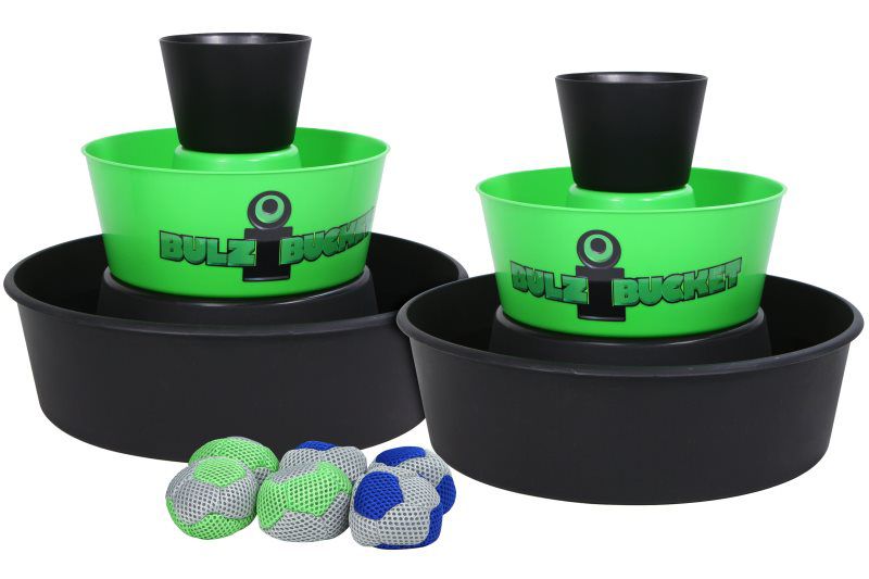 BulziBucket Bag Toss Game | Green & Black