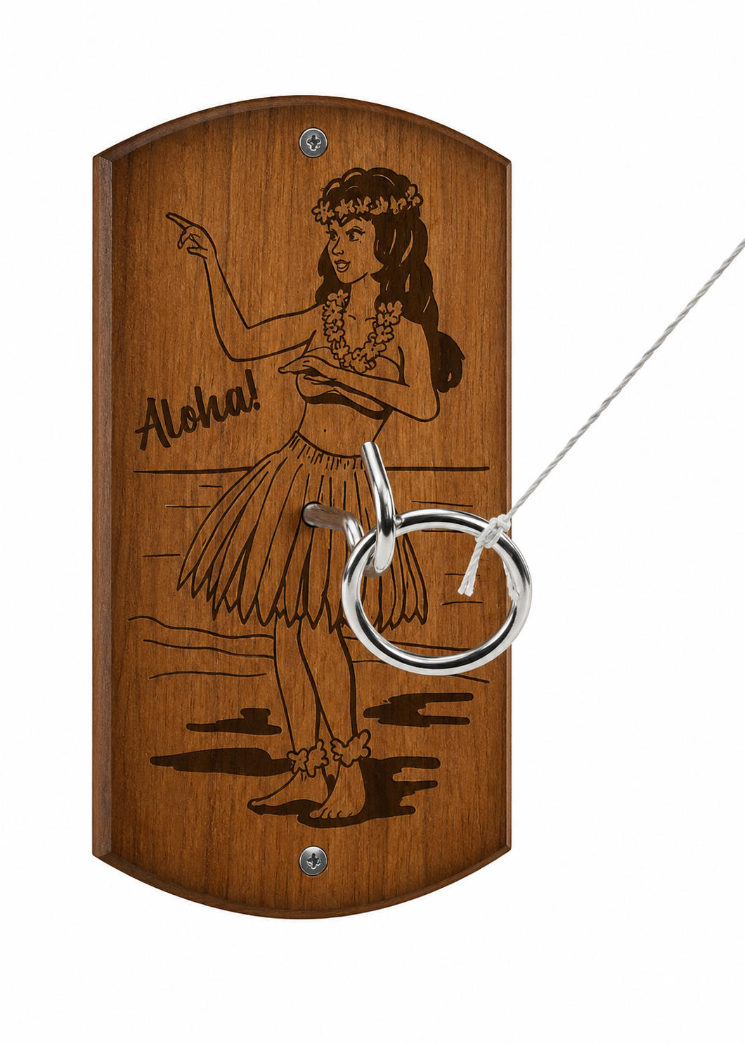 Hula Wooden Ring Toss Game