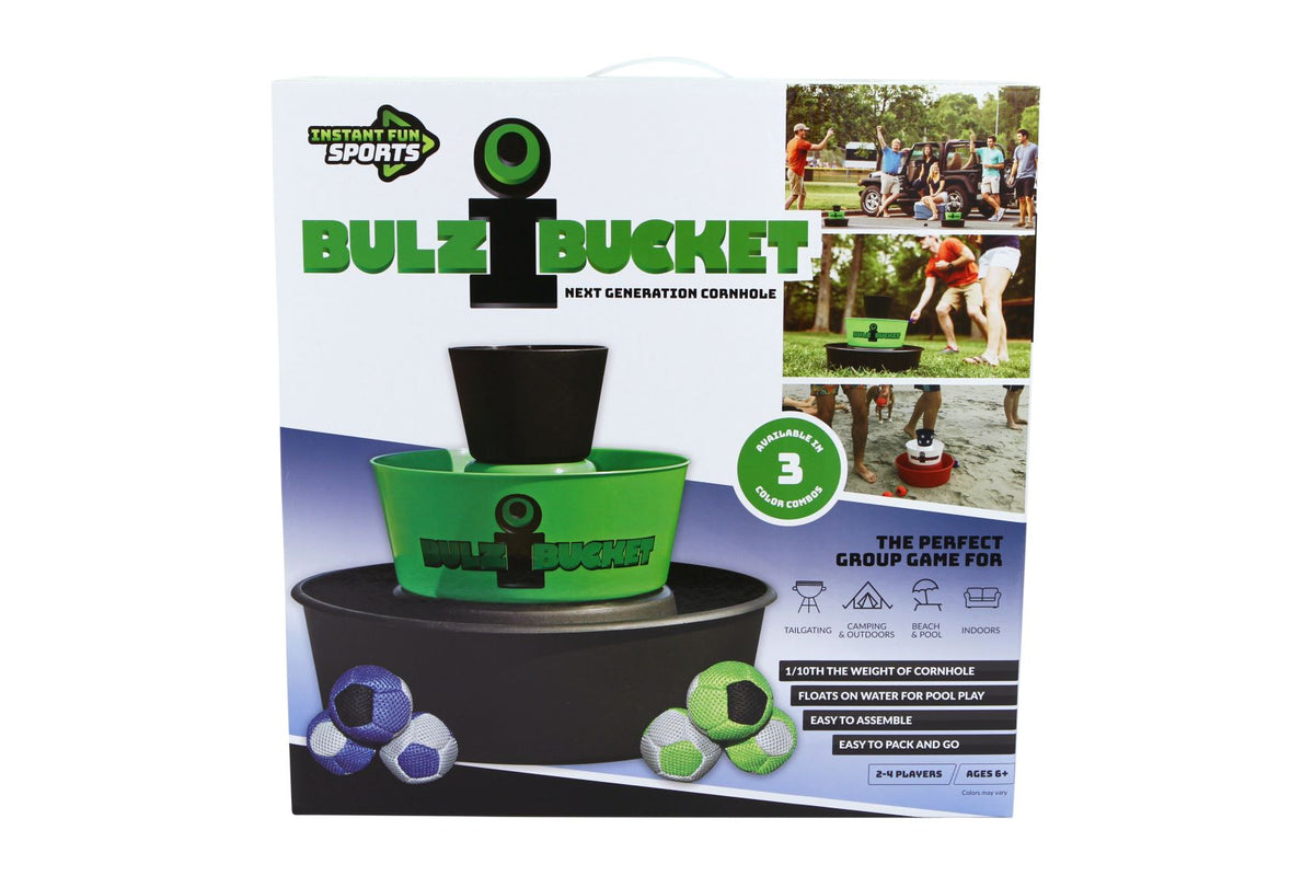 BulziBucket Bag Toss Game | Green & Black