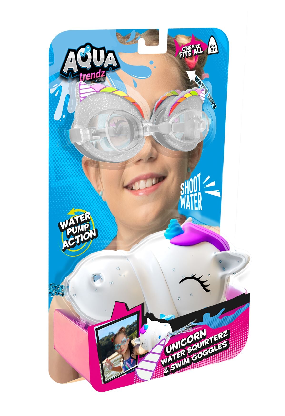 Unicorn Water Squirterz & Swim Goggles Set
