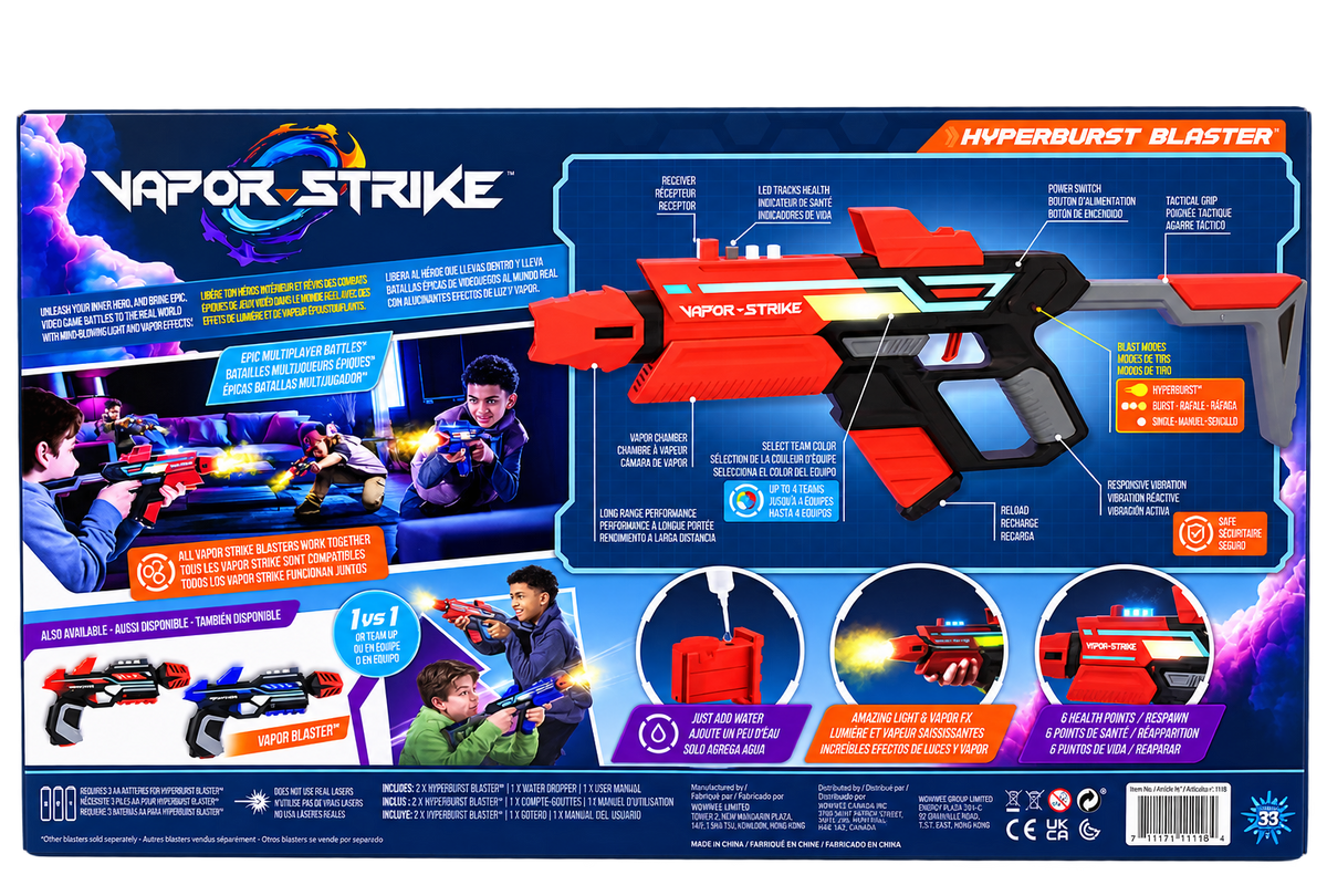 Vapor Strike Hyperburst Blasters 2 Player Pack