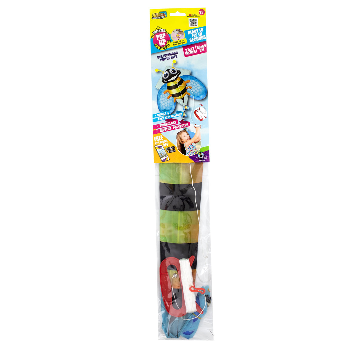 Kites Ready 2 Fly Bee Shape Pop Up Kite