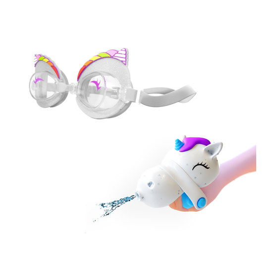 Unicorn Water Squirterz & Swim Goggles Set