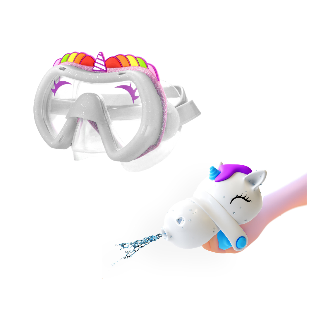 Unicorn Water Squirterz & Swim Mask Set