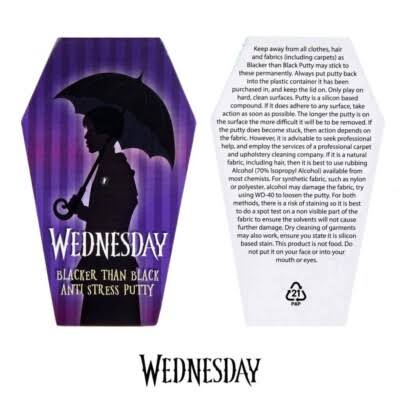 Wednesday Blacker Than Black Stress Putty