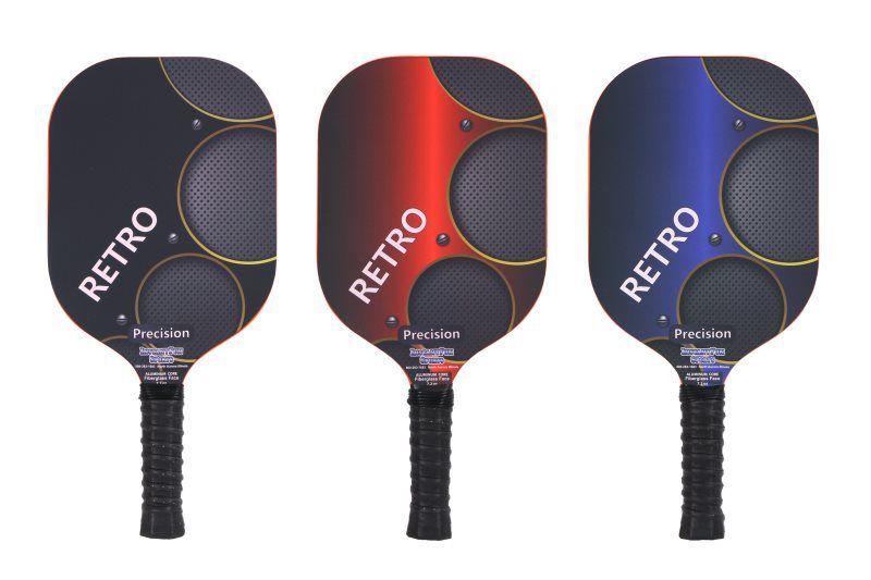 Retro Precision Pickleball Paddle – Lightweight Recreational Paddle with Comfort Grip