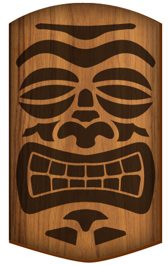 Tiki Wooden Ring Toss Game