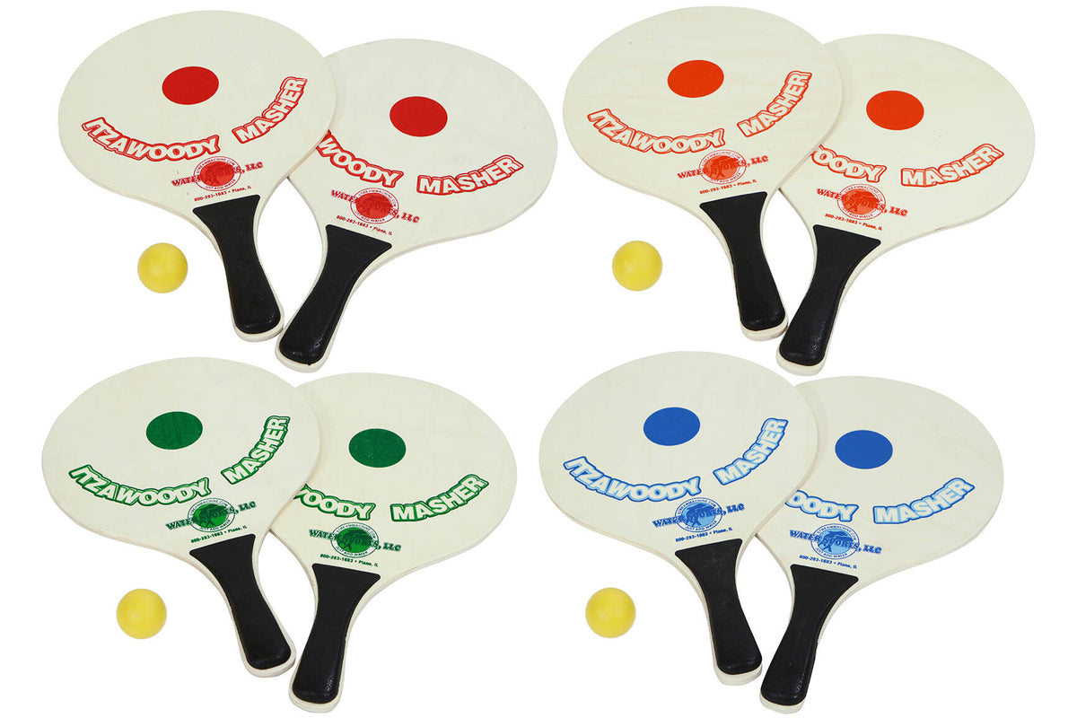 ItzaWoodyMasher Paddle Ball Game Set
